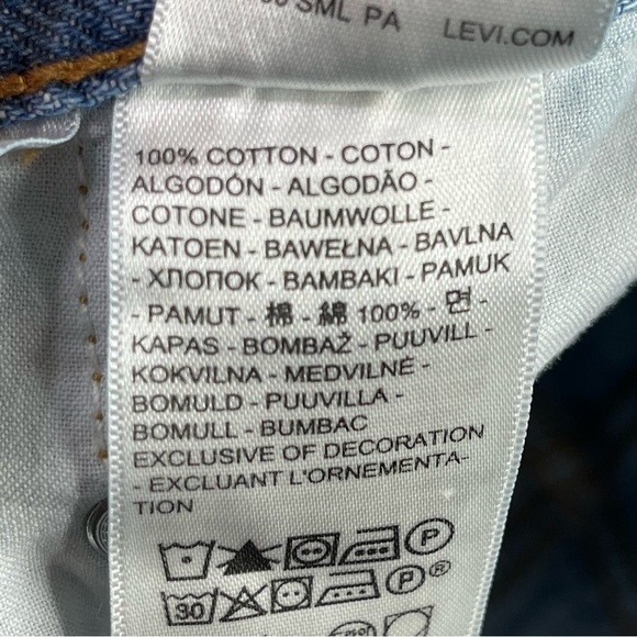 Levi’s Ribcage Wide Leg Jeans 25 High Rise Light Wash Denim - Picture 7 of 12